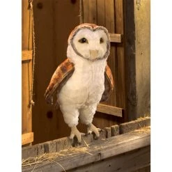 Full Body Barn Owl Puppet By Folkmanis Puppets -Boutique plush toy store FK 3124 6