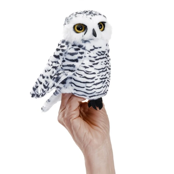Small Snowy Owl Puppet By Folkmanis Puppets 1 Small Snowy Owl Puppet By Folkmanis Puppets