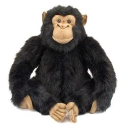 Handcrafted 18 Inch Lifelike Adult Chimpanzee Stuffed Animal By Hansa