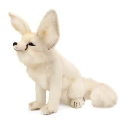 Lifelike Sitting Arctic Fox Stuffed Animal By Hansa
