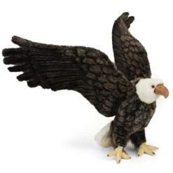 Handcrafted 27 Inch Lifelike Bald Eagle Stuffed Animal By Hansa