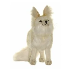 Handcrafted 11 Inch Lifelike Arctic Fox Stuffed Animal By Hansa