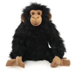 Handcrafted 9 Inch Lifelike Young Chimp Stuffed Animal By Hansa