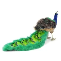 Handcrafted 10 Inch Lifelike Peacock Stuffed Animal By Hansa -Boutique plush toy store HN 5433 4