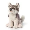 Small Sitting Stuffed Wolf By Demdaco