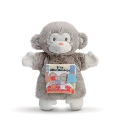 Five Little Monkeys Plush Puppet Book By Demdaco