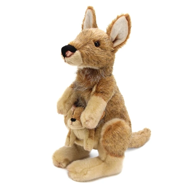 Lifelike Mother Kangaroo And Joey Stuffed Animal By Demdaco 1 Lifelike Mother Kangaroo And Joey Stuffed Animal By Demdaco