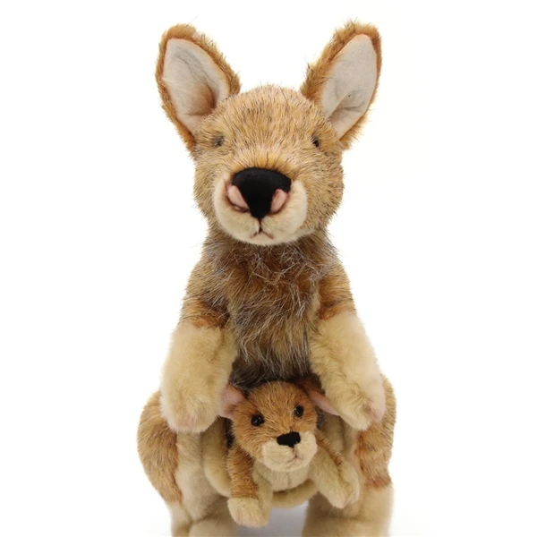 Lifelike Mother Kangaroo And Joey Stuffed Animal By Demdaco 2 Lifelike Mother Kangaroo And Joey Stuffed Animal By Demdaco - Image 2