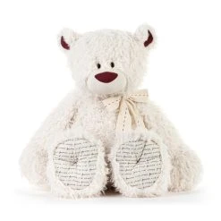 Jumbo LOVED Plush Cream And Red Teddy Bear By Demdaco