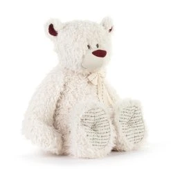 Jumbo LOVED Plush Cream And Red Teddy Bear By Demdaco -Boutique plush toy store NJ 5004830125 4