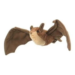 Stuffed Brown Bat Conservation Critter By Wildlife Artists