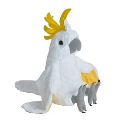 Cuddlekins Sulphur Crested Cockatoo Stuffed Animal By Wild Republic