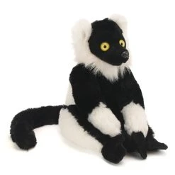Cuddlekins Black And White Ruffed Lemur Plush Animal By Wild Republic
