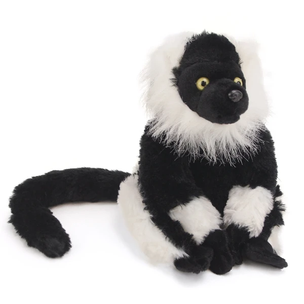 Stuffed Black And White Ruffed Lemur Mini Cuddlekin By Wild Republic 1 Stuffed Black And White Ruffed Lemur Mini Cuddlekin By Wild Republic