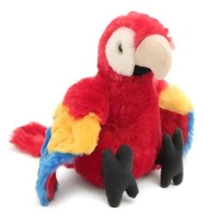 Stuffed Scarlet Macaw Mini Cuddlekin By Wild Republic