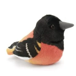 Plush Baltimore Oriole Audubon Bird With Sound By Wild Republic