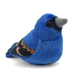 Plush Blue Grosbeak Audubon Bird With Sound By Wild Republic