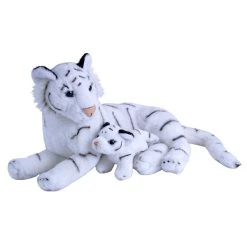 Mom And Baby White Tiger Stuffed Animals By Wild Republic