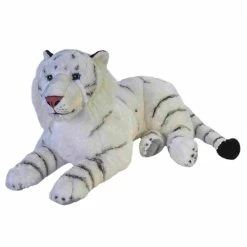 Cuddlekins Jumbo White Tiger Stuffed Animal By Wild Republic