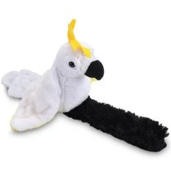 Stuffed Sulphur Crested Cockatoo Perching Parrot With Mimicking Sound By Wild Republic