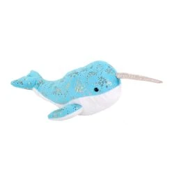 Stuffed Narwhal Mini Foilkins By Wild Republic