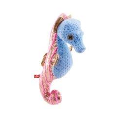 Shiny Stuffed Blue Seahorse Foilkins By Wild Republic