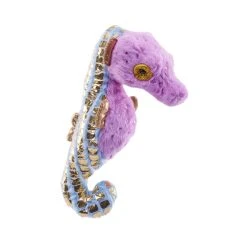 Shiny Stuffed Purple Seahorse Mini Foilkins By Wild Republic