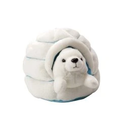 Plush Harp Seal And Igloo By Wild Republic